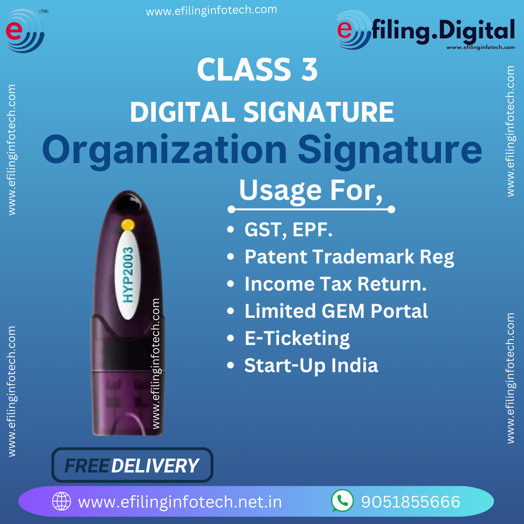 Class 3 Organization Signature With USB Token