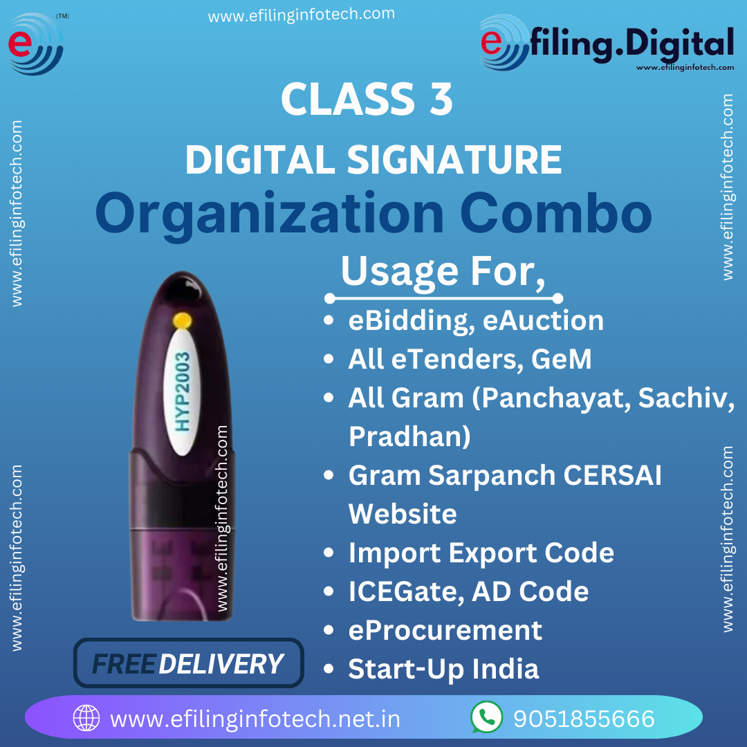 Class 3 Organization Combo With USB Token