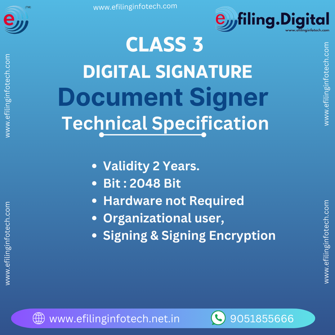 Buy Document Signer with 2 Years of validity.